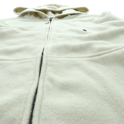 Polo Ralph Lauren 90年代 ジップパーカー フリースジャケット M ホワイト スモールポニー刺繍