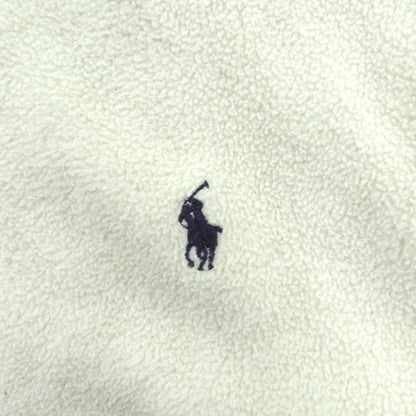Polo Ralph Lauren 90年代 ジップパーカー フリースジャケット M ホワイト スモールポニー刺繍