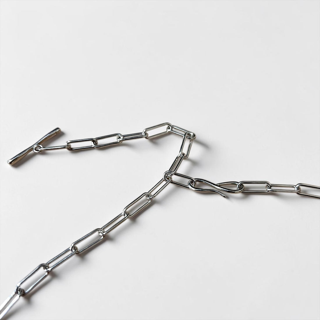 Sterling Silver Turquoise Necklace ターコイズ オーバル ネックレス シルバー ロング チェーン トグル フック
