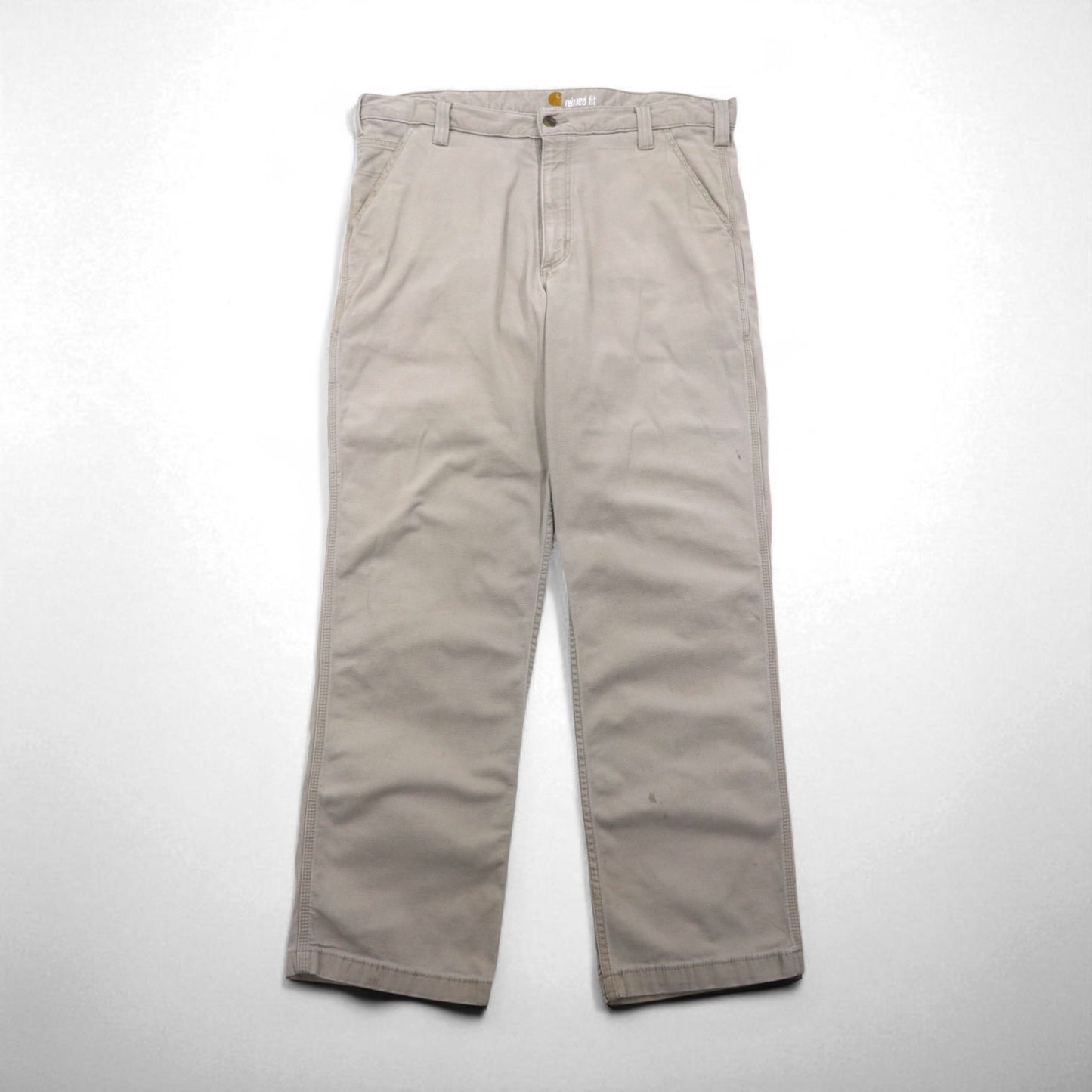 carhartt チノ ワークパンツ XL ベージュ コットン RELAXED FIT 102291 232