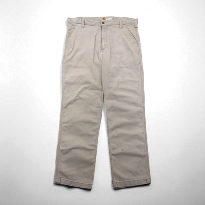 carhartt チノ ワークパンツ XL ベージュ コットン RELAXED FIT 102291 232