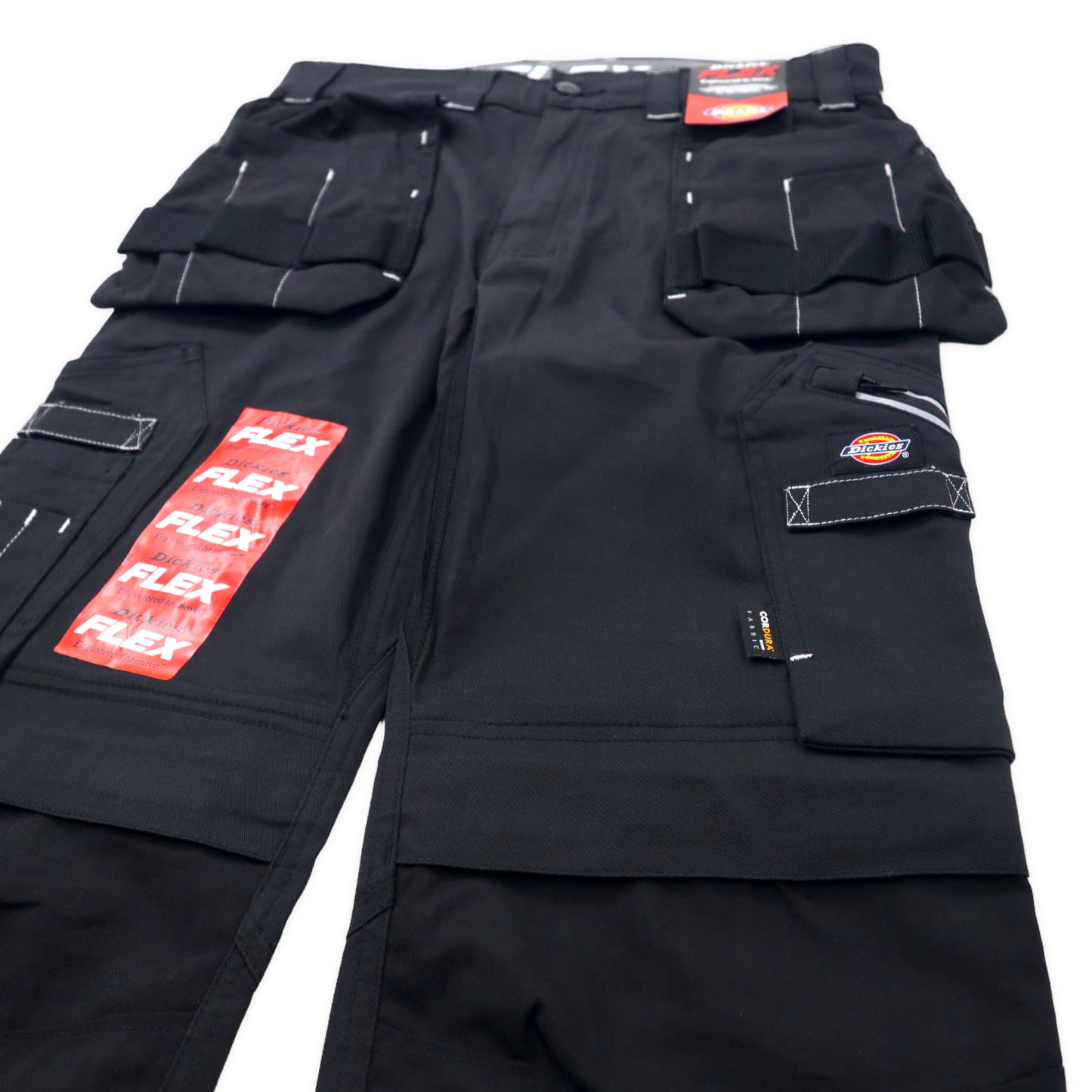 Dickies ダブルニー タクティカル ワークパンツ カーゴパンツ 30 ブラック コットン CORDURA マルチポケット UNIVERSAL FLEX HOLSTER TRS TR2010S 未使用品