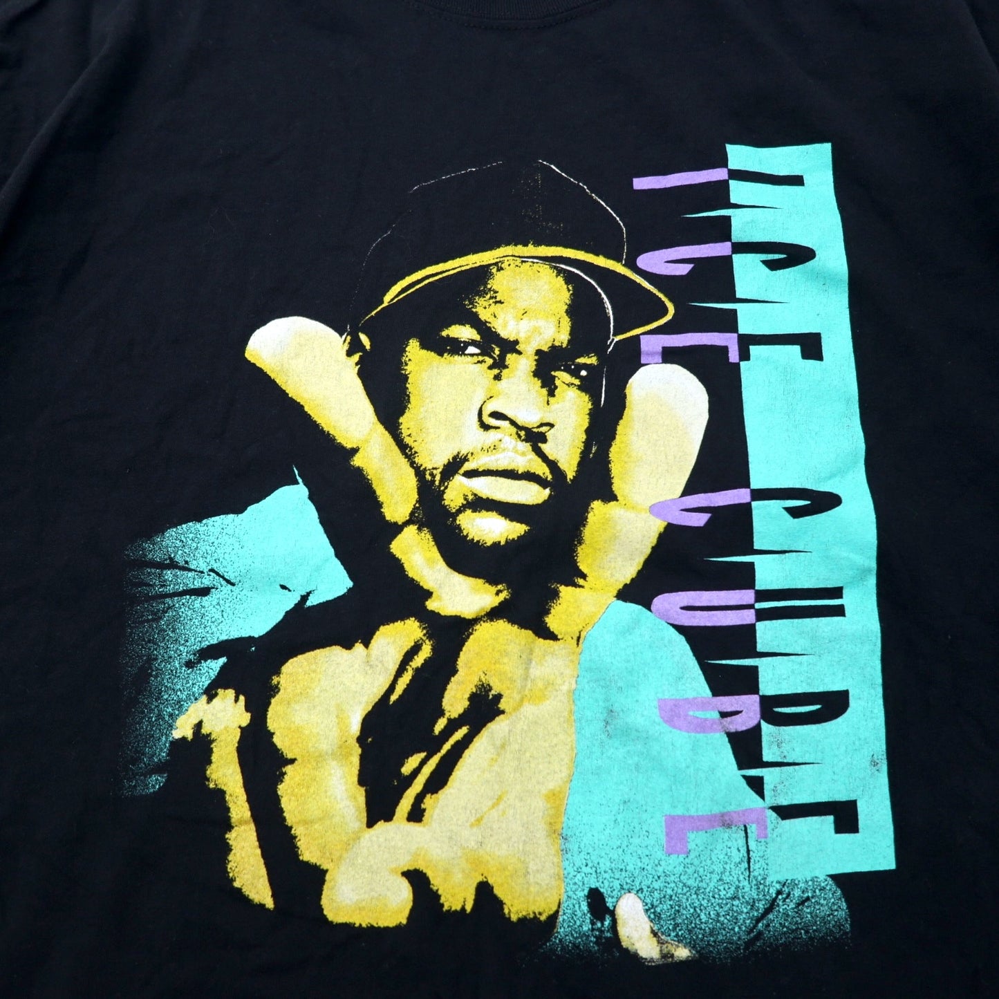 ICE CUBE N.W.A. ヒップホップ ラップ Tシャツ XXL ブラック コットン ビッグサイズ