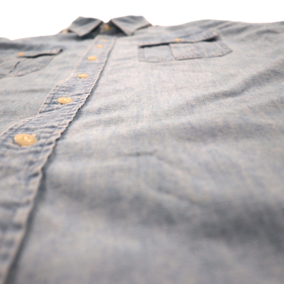 Polo by Ralph Lauren 90年代 半袖 デニムシャツ XL ブルー コットン 胸ポケット