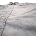 Polo by Ralph Lauren 90年代 半袖 デニムシャツ XL ブルー コットン 胸ポケット