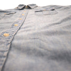 Polo by Ralph Lauren 90年代 半袖 デニムシャツ XL ブルー コットン 胸ポケット