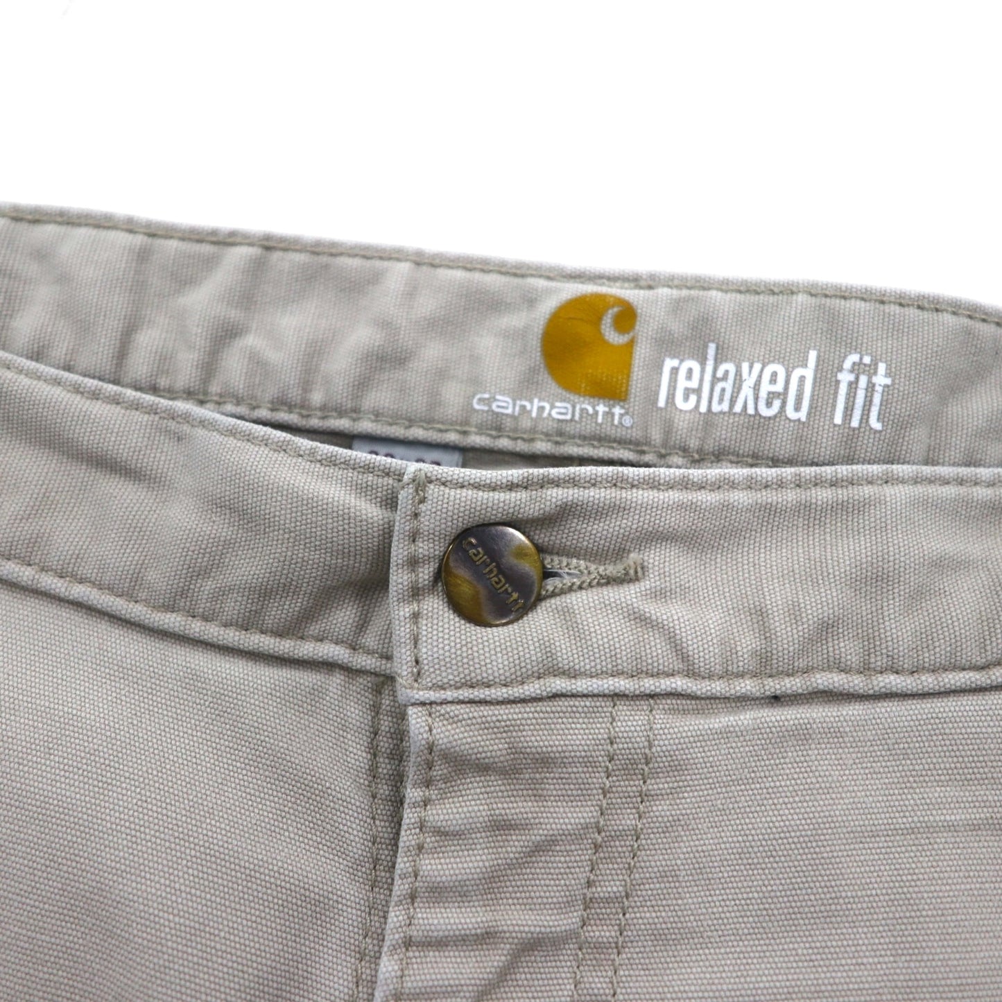 carhartt チノ ワークパンツ XL ベージュ コットン RELAXED FIT 102291 232