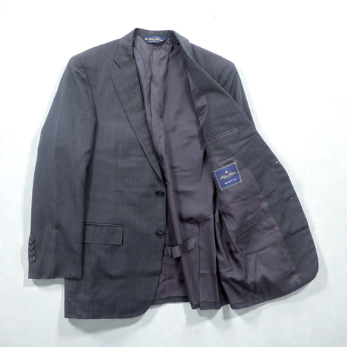 Brooks Brothers 2B テーラードジャケット ブレザー M グレー CANONICO ウール