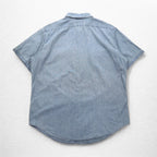 Polo by Ralph Lauren 90年代 半袖 デニムシャツ XL ブルー コットン 胸ポケット