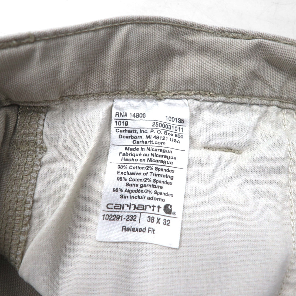 carhartt チノ ワークパンツ XL ベージュ コットン RELAXED FIT 102291 232