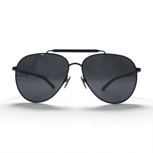 BURBERRY ダブルブリッジ ティアドロップ サングラス メタルフレーム B3097 1007/5V 59-14 145 3N ノバチェック イタリア製