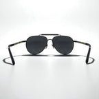 BURBERRY ダブルブリッジ ティアドロップ サングラス メタルフレーム B3097 1007/5V 59-14 145 3N ノバチェック イタリア製