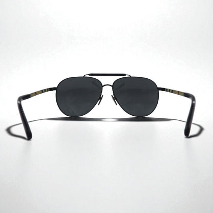 BURBERRY ダブルブリッジ ティアドロップ サングラス メタルフレーム B3097 1007/5V 59-14 145 3N ノバチェック イタリア製