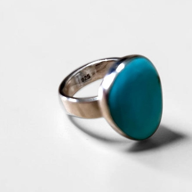 Sterling Silver Turquoise Ring ターコイズ リング 指輪 15号 シルバー
