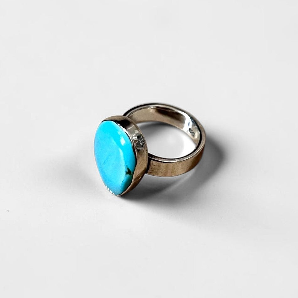 Sterling Silver Turquoise Ring ターコイズ リング 指輪 15号 シルバー