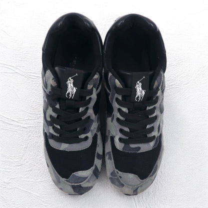 POLO SPORT RALPH LAUREN スレイトン SLATON SPORT スニーカー 27.5cm グレー カモフラ 迷彩 スエード 11501