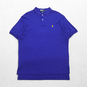 Polo by Ralph Lauren 90年代 ポロシャツ L ブルー コットン スモールポニー刺繍