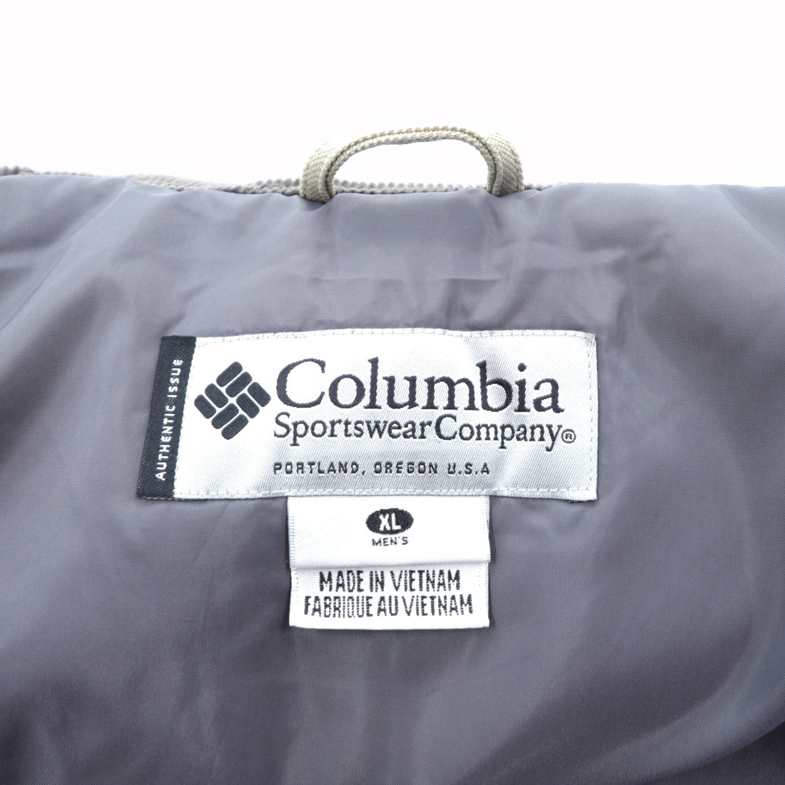 Columbia Coverall XL Duck Padded Work Jacket, Beige, Corduroy Collar, Detachable Hood, PM5028