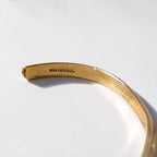 Navajo Indian Jewelry ナバホ族 インディアンジュエリー バングル カフ ゴールド スタンプワーク 12KGF
