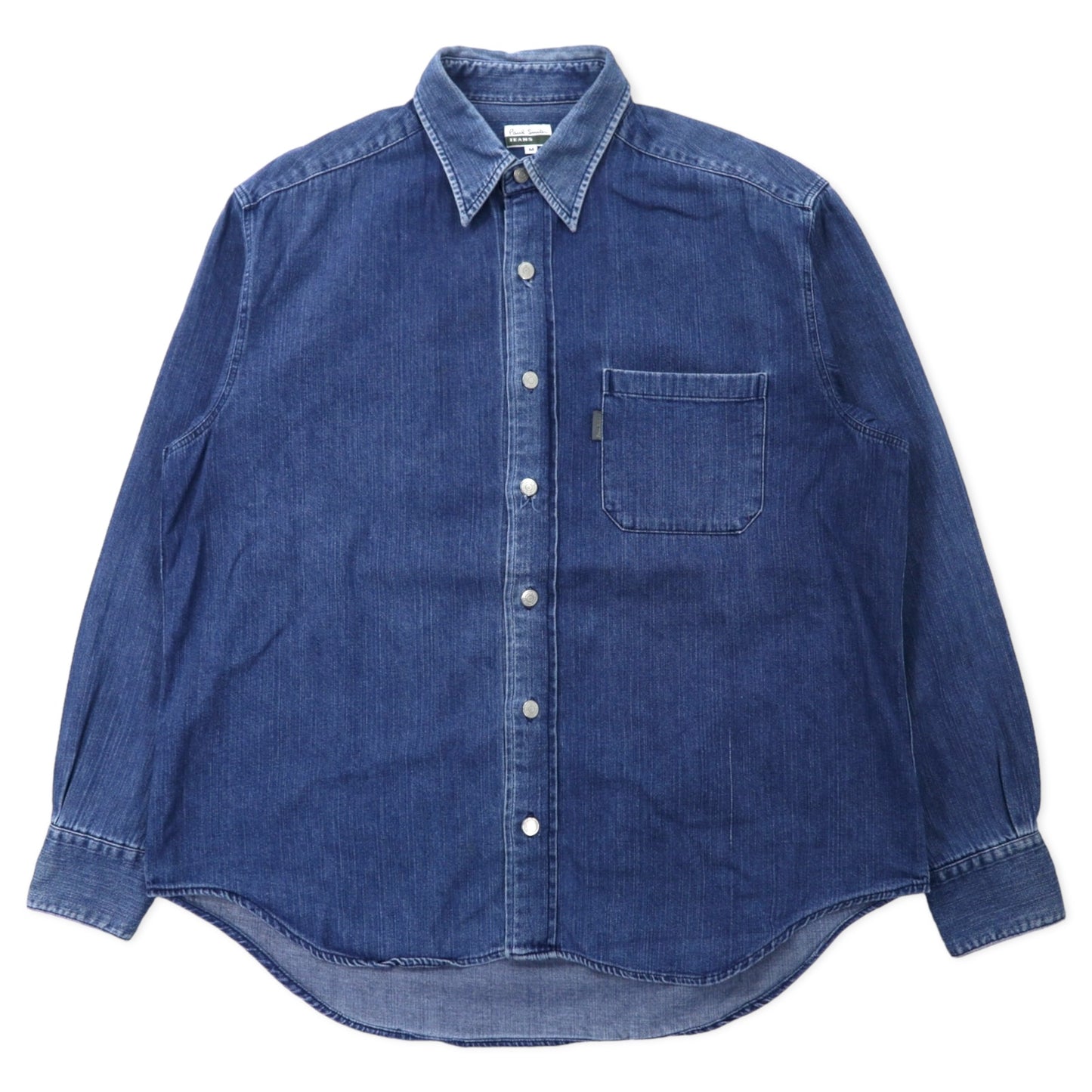 PAUL SMITH JEANS Denim Shirt M Blue Cotton Japan MADE – 日本然リトテ
