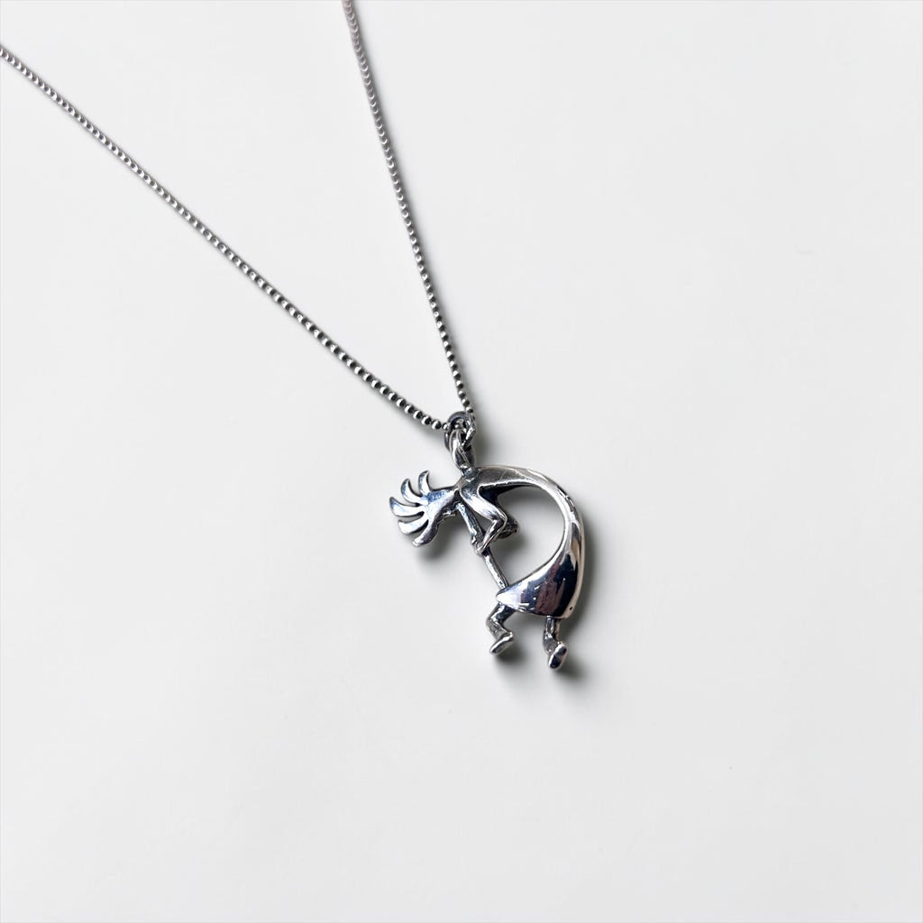 Hopi Indian Jewelry ココペリ ホピ族 インディアンジュエリー ネックレス シルバー ボールチェーン