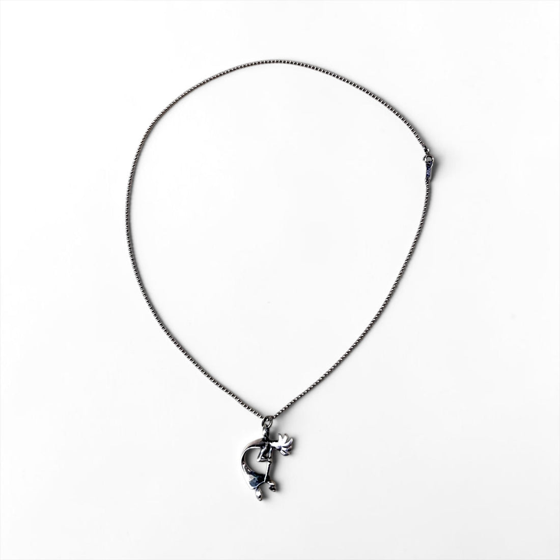 Hopi Indian Jewelry ココペリ ホピ族 インディアンジュエリー ネックレス シルバー ボールチェーン