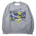 日本然リトテ-古着オンライン-NASCAR レーシングカー プリント スウェット M グレー コットン JOHNSON LOWE'S-NASCAR Racing Car Print Sweatshirt M Gray Cotton JOHNSON LOWE'S