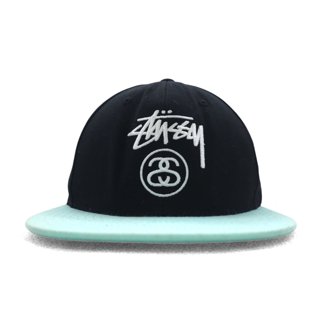 stussy CAPZ × STARTER ベースボールキャップ スナップバック FREE ブラック アクリル ウール シャネルロゴ