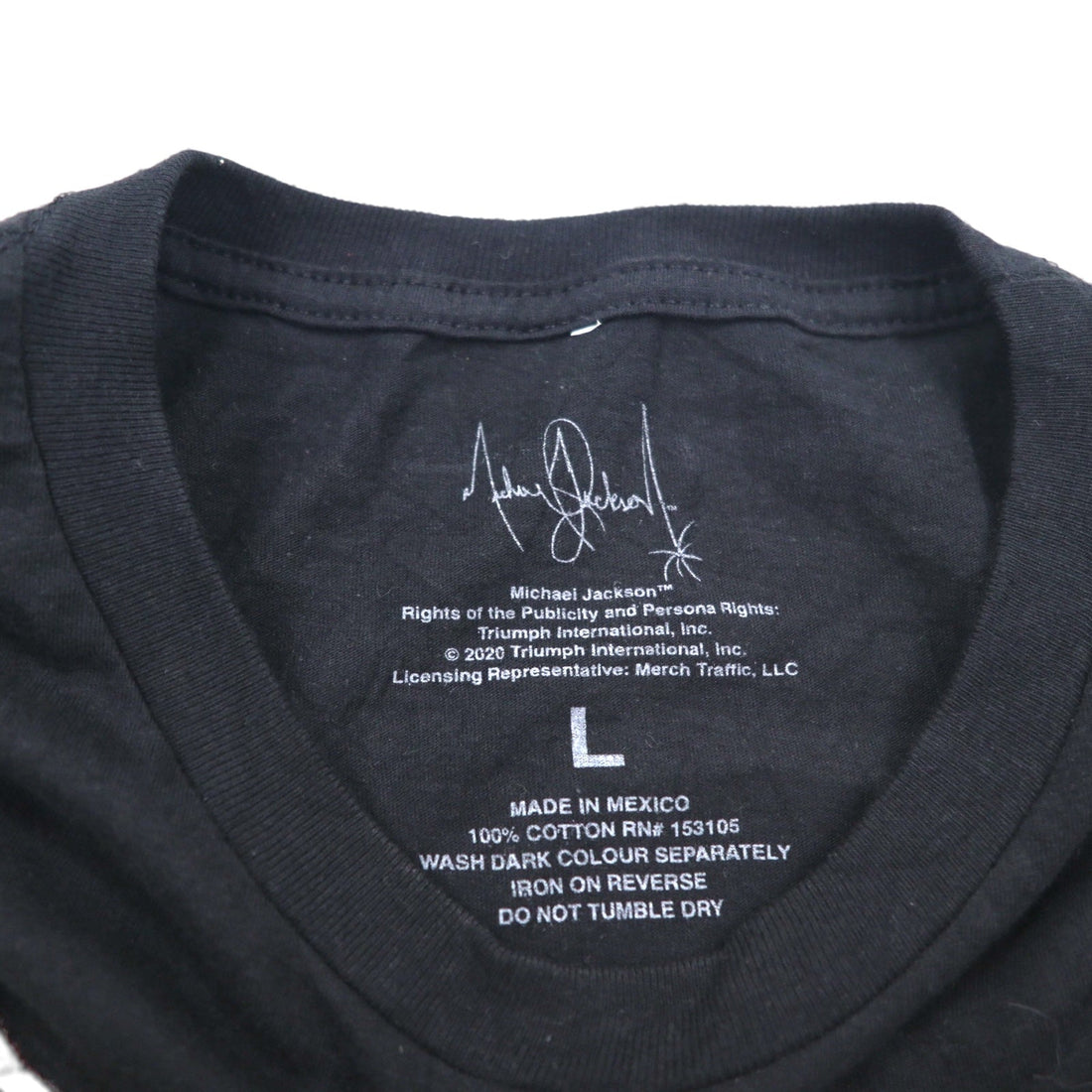 MICHAEL JACKSON マイケルジャクソン ミュージック アーティスト Tシャツ L ブラック THRILLER スリラー メキシコ製