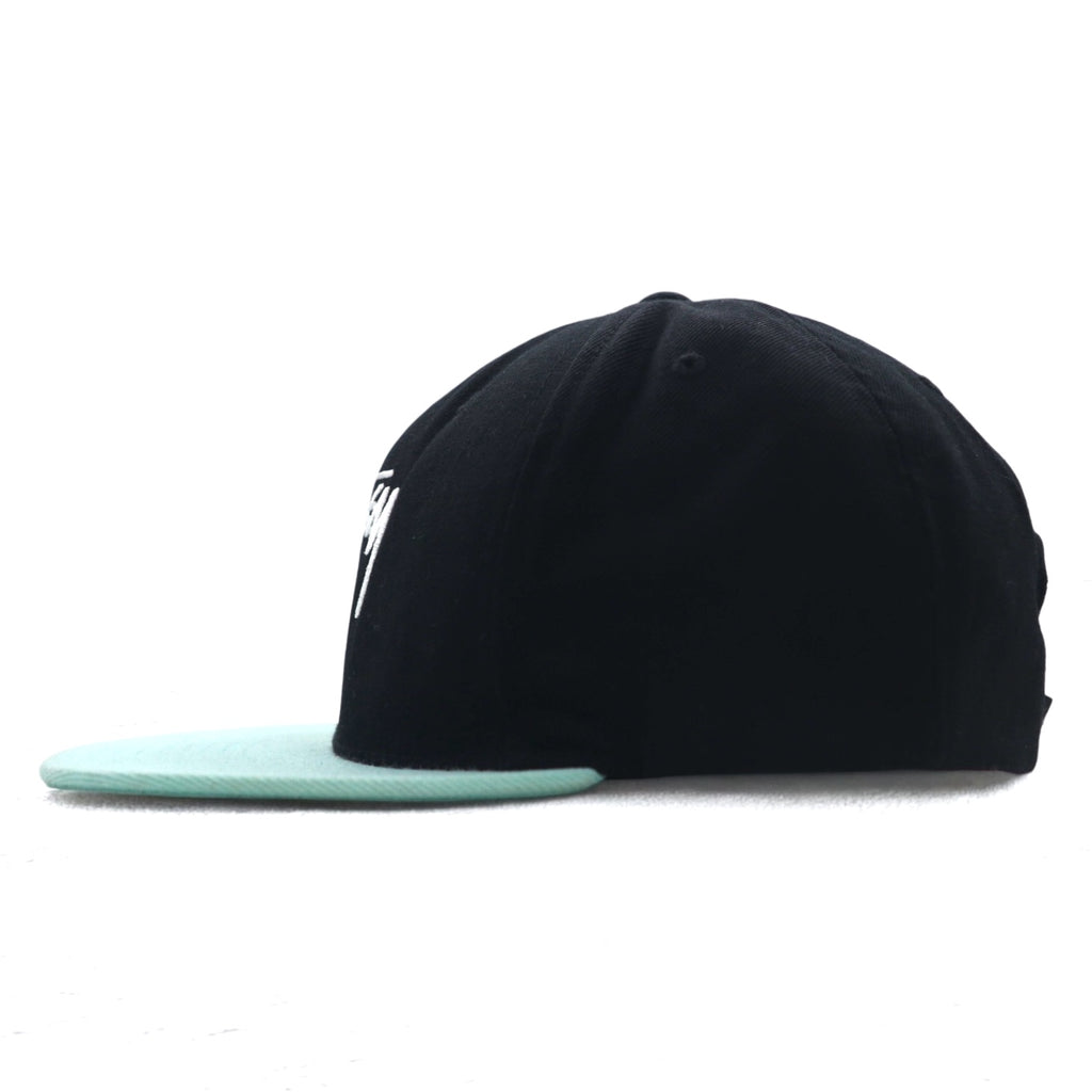 stussy CAPZ × STARTER ベースボールキャップ スナップバック FREE ブラック アクリル ウール シャネルロゴ