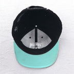 stussy CAPZ × STARTER ベースボールキャップ スナップバック FREE ブラック アクリル ウール シャネルロゴ
