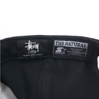 stussy CAPZ × STARTER ベースボールキャップ スナップバック FREE ブラック アクリル ウール シャネルロゴ