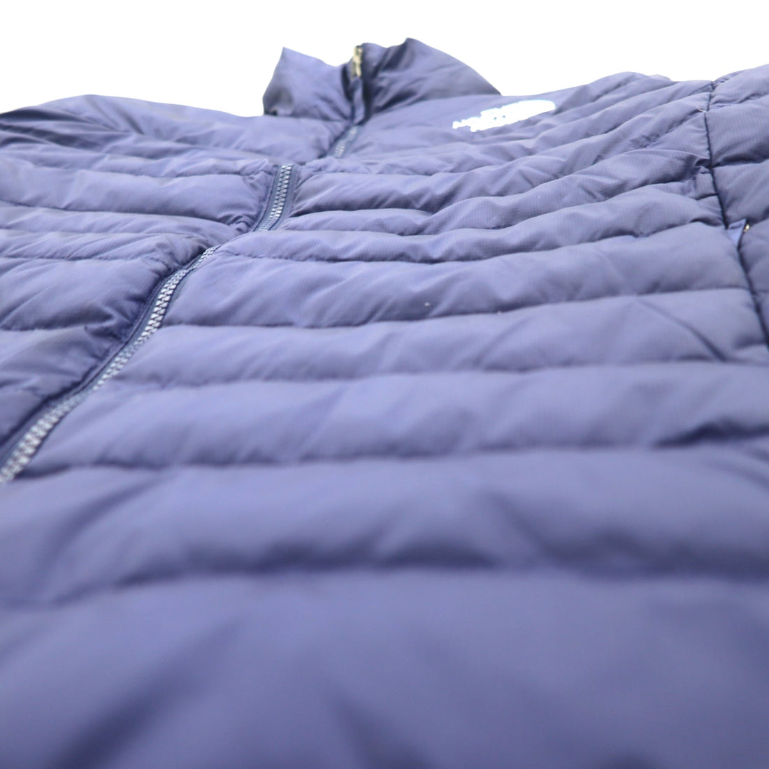 THE NORTH FACE 550 Fill Power FLARE DOWN JACKET Flare Down Jacket L Navy Nylon Logo Embroidery Drawstring NF0A55XG