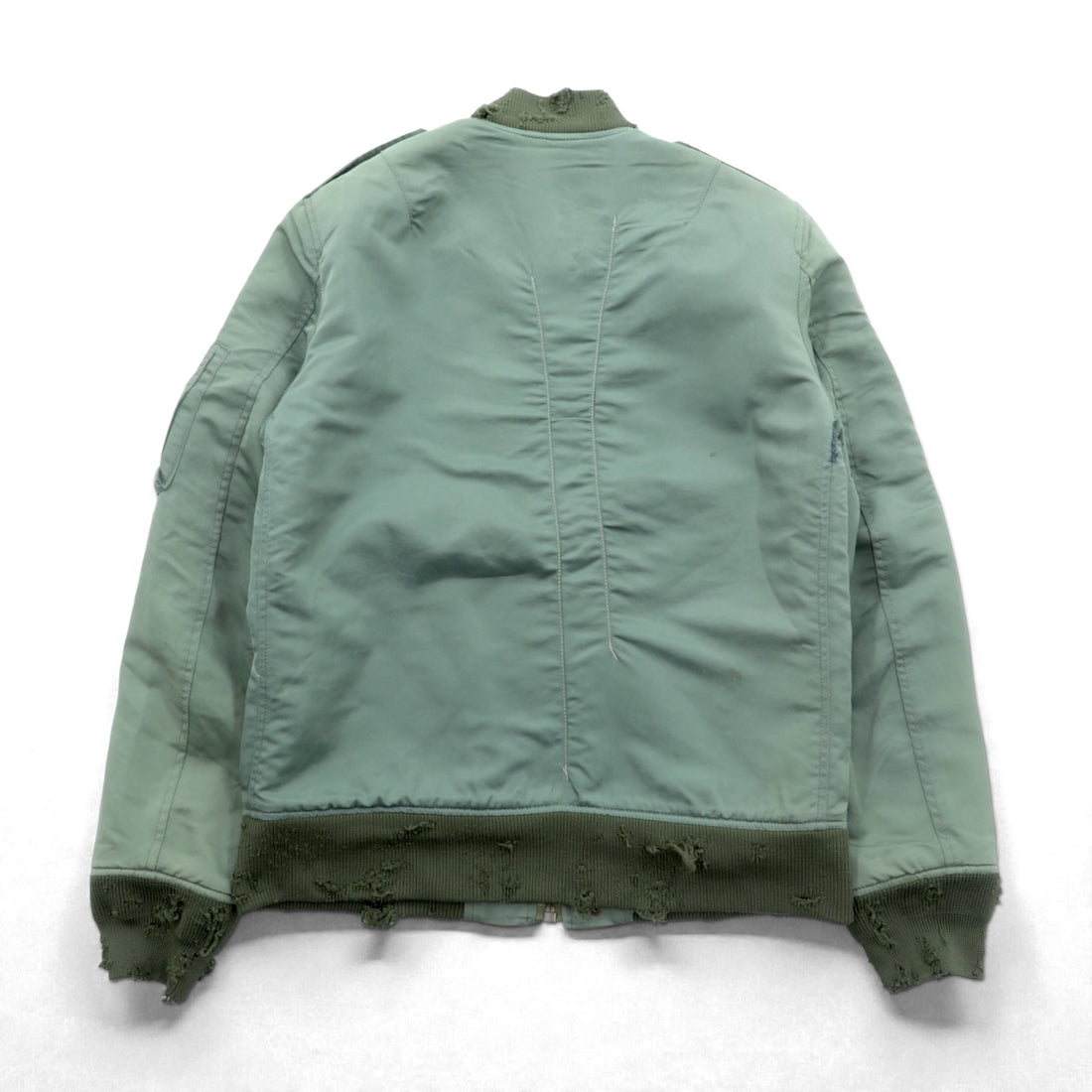 Japan Vintage Flight Jacket Inpaichthys kerri MA-1 Distressed S Khaki Made in