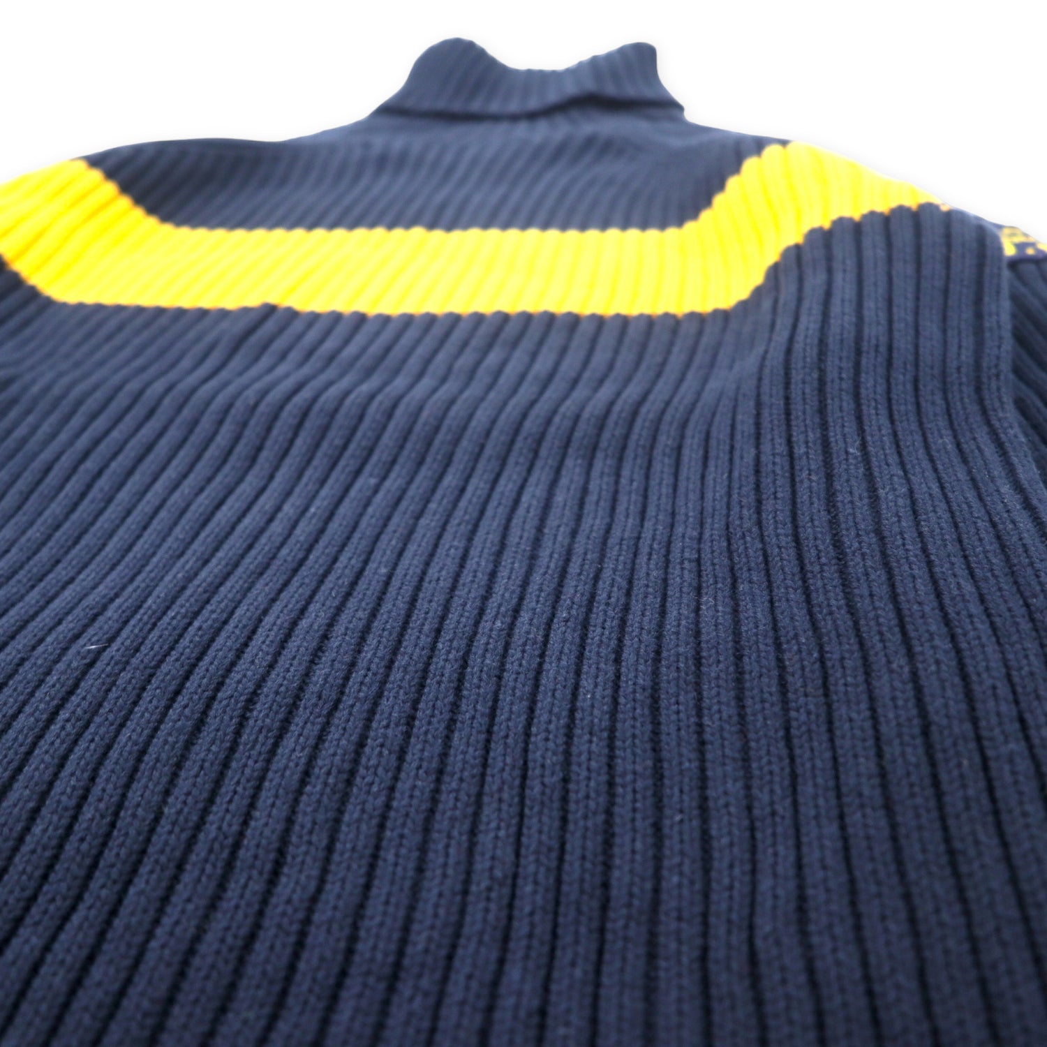 POLO JEANS CO. Ralph Lauren Turph Neck Knit Sweater M Navy Cotton 