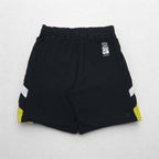 NIKE 00年代 ゲーム ショートパンツ ハーフパンツ L ブラック イエロー サイドライン スウォッシュ