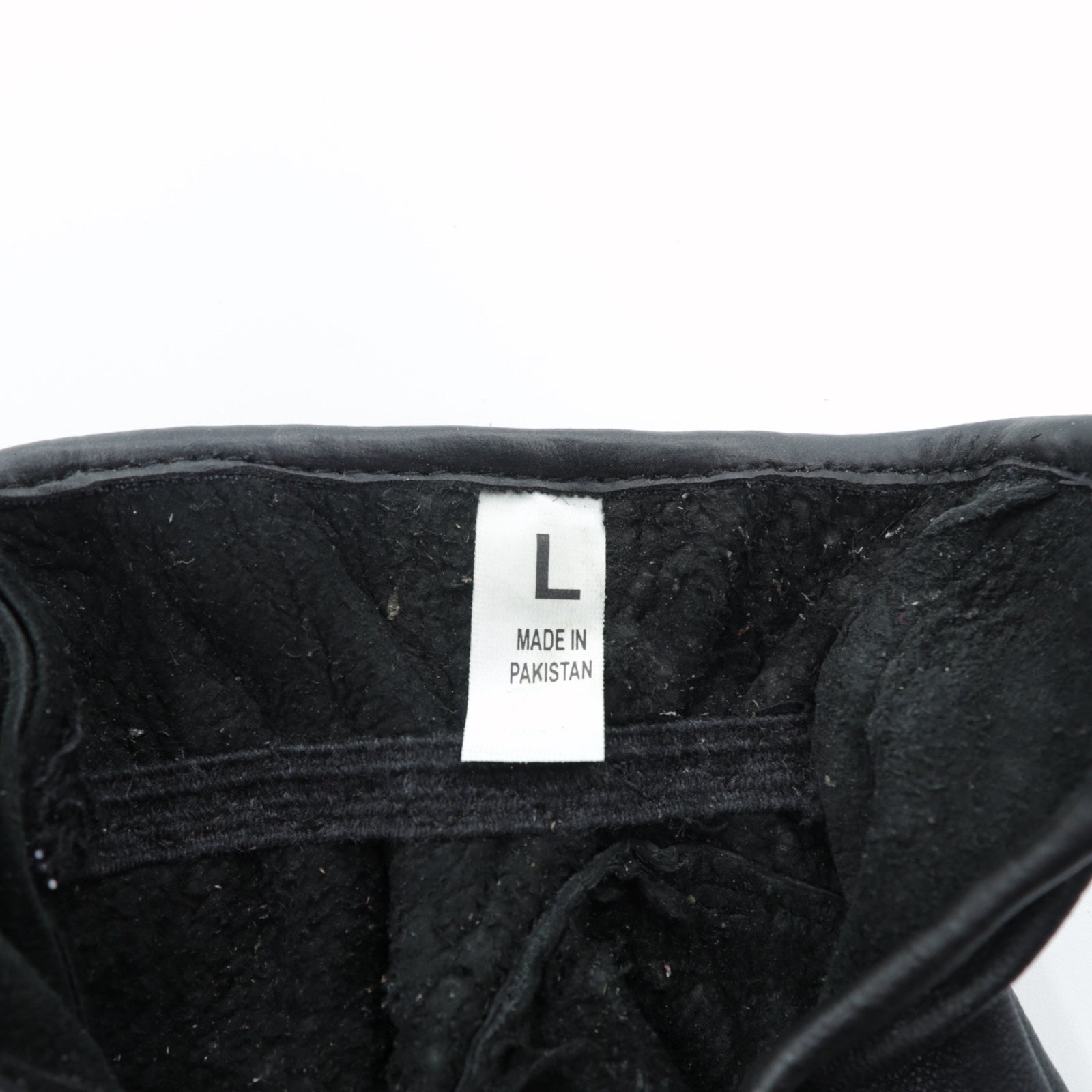 Vintage Leather Glove ドライビング グローブ 手袋 L ブラック レザー