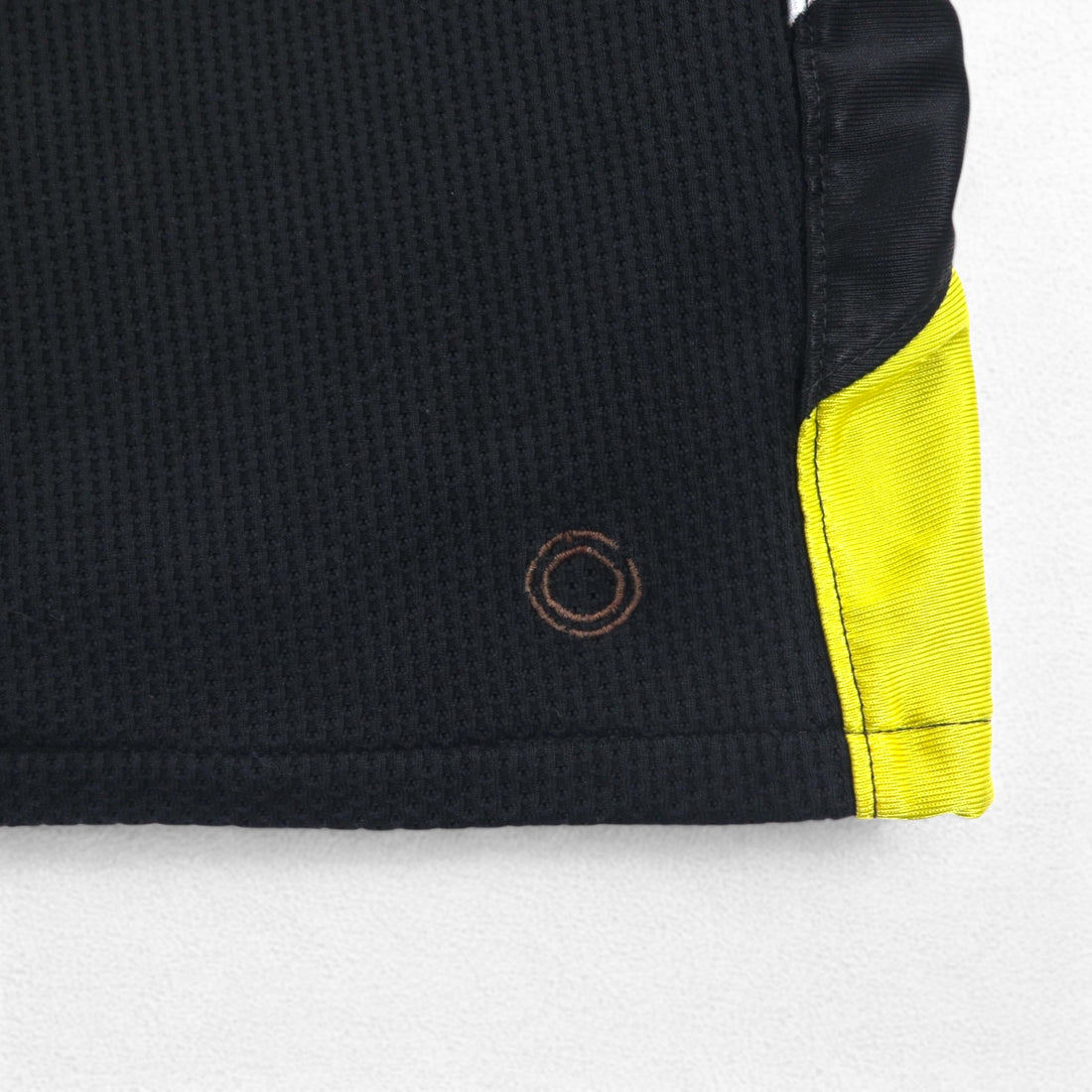 NIKE 00年代 ゲーム ショートパンツ ハーフパンツ L ブラック イエロー サイドライン スウォッシュ