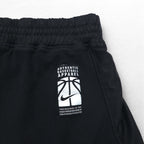 NIKE 00年代 ゲーム ショートパンツ ハーフパンツ L ブラック イエロー サイドライン スウォッシュ
