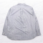 CHAPS Button-down Shirt, XL, White, Striped, Cotton, Chest Pocket, Unused