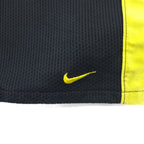 NIKE 00年代 ゲーム ショートパンツ ハーフパンツ L ブラック イエロー サイドライン スウォッシュ