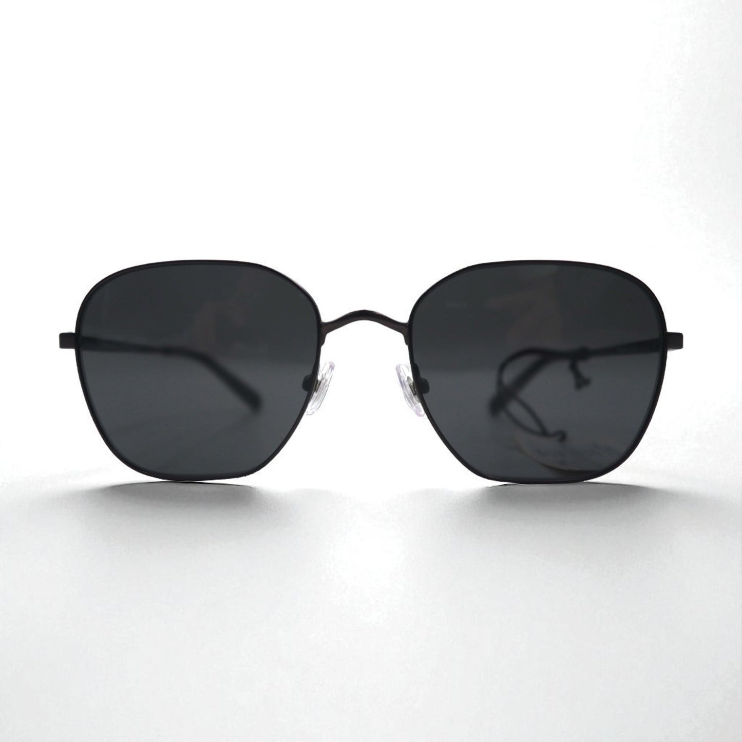 Brooks Brothers Gunmetal Square Metal Frame Sunglasses BB4066 103587 55-19 145 3N Unused