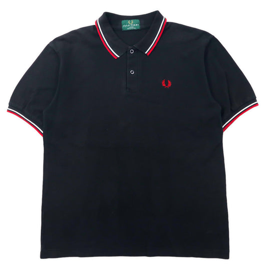 日本然リトテ-古着オンライン-FRED PERRY ポロシャツ L ブラック コットン ワンポイントロゴ-