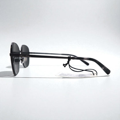 Brooks Brothers Gunmetal Square Metal Frame Sunglasses BB4066 103587 55-19 145 3N Unused