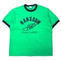 日本然リトテ-古着オンライン-GILDAN リンガー Tシャツ XL グリーン コットン HANSCOM-GILDAN Ringer T-Shirt XL Green Cotton HANSCOM