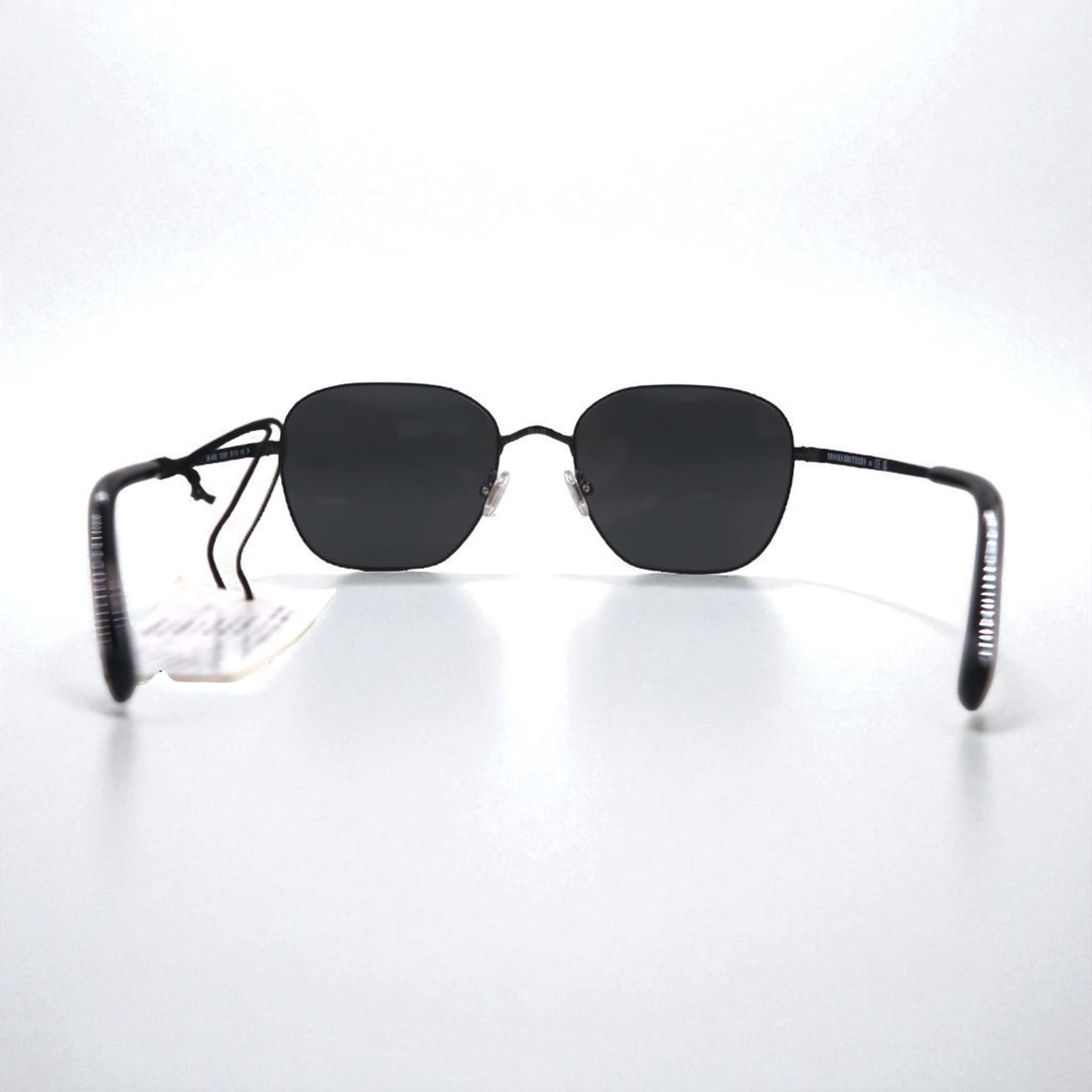 Brooks Brothers Gunmetal Square Metal Frame Sunglasses BB4066 103587 55-19 145 3N Unused