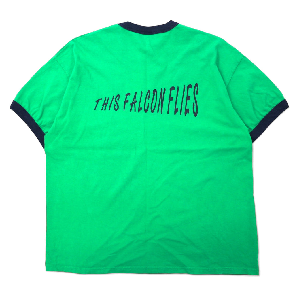 GILDAN Ringer T-shirt XL Green Cotton HANSCOM
