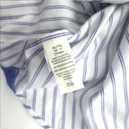 CHAPS Button-down Shirt, XL, White, Striped, Cotton, Chest Pocket, Unused