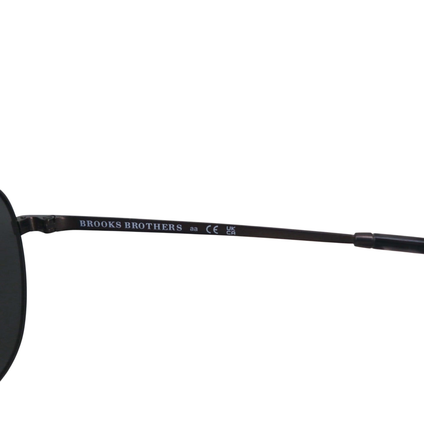 Brooks Brothers Gunmetal Square Metal Frame Sunglasses BB4066 103587 55-19 145 3N Unused