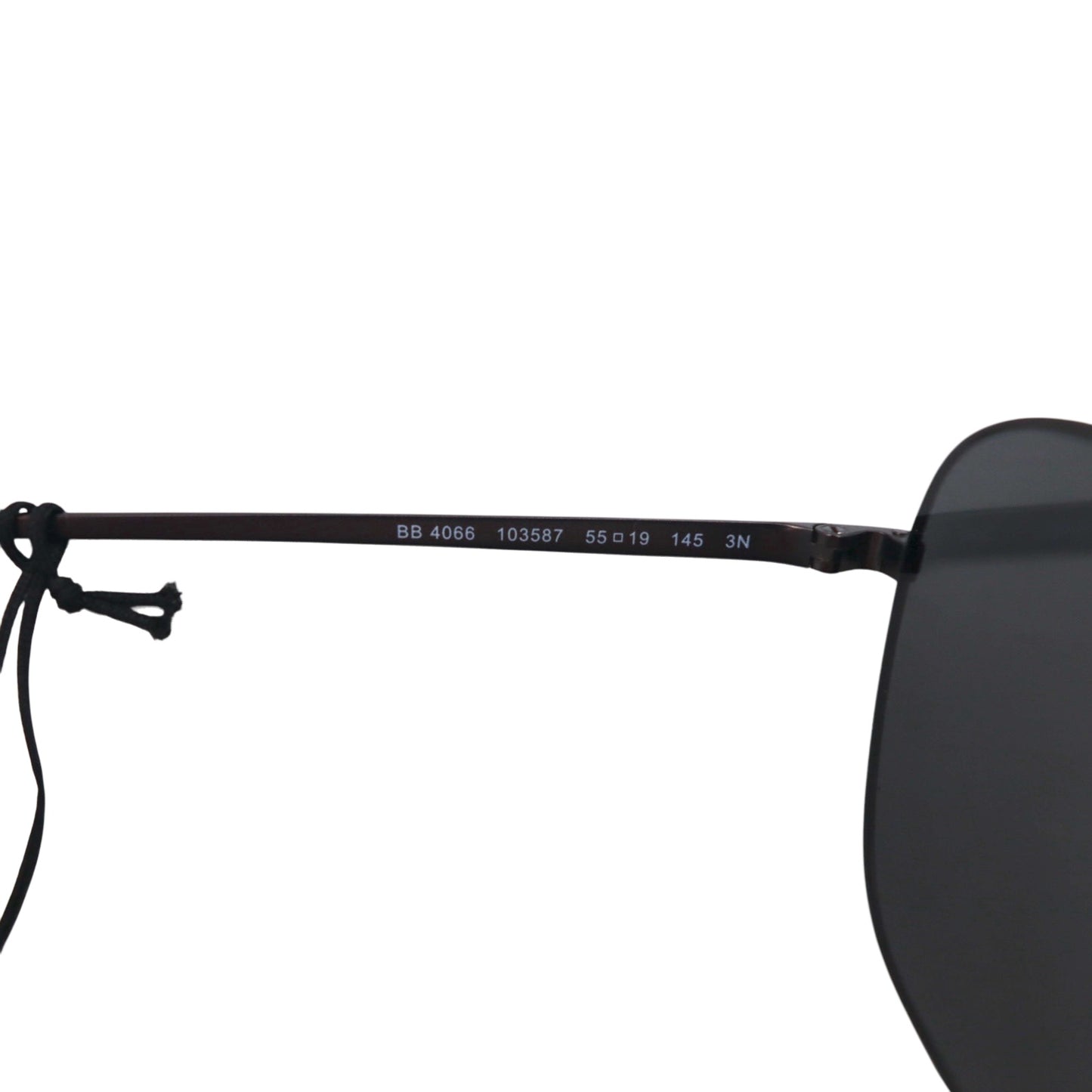 Brooks Brothers Gunmetal Square Metal Frame Sunglasses BB4066 103587 55-19 145 3N Unused